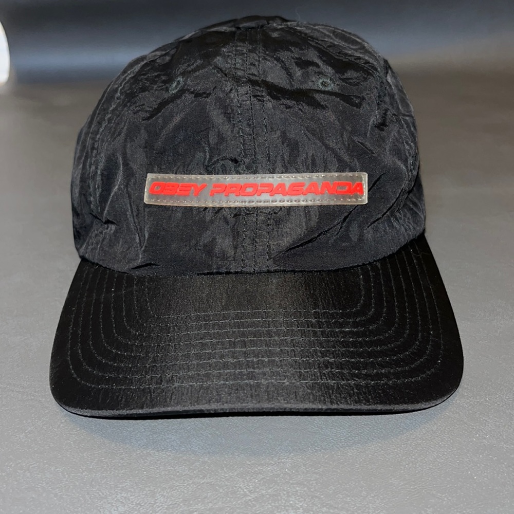 Obey Propaganda black Nylon hat